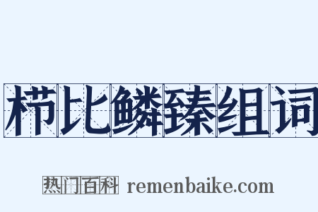 栉比鳞臻组词是什么意思的图片